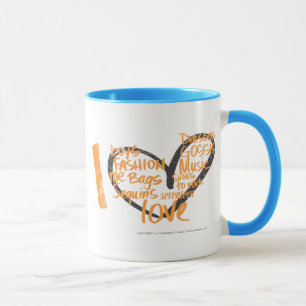 I Heart Graffiti Orange Mug