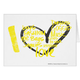 I Heart Graffiti Yellow