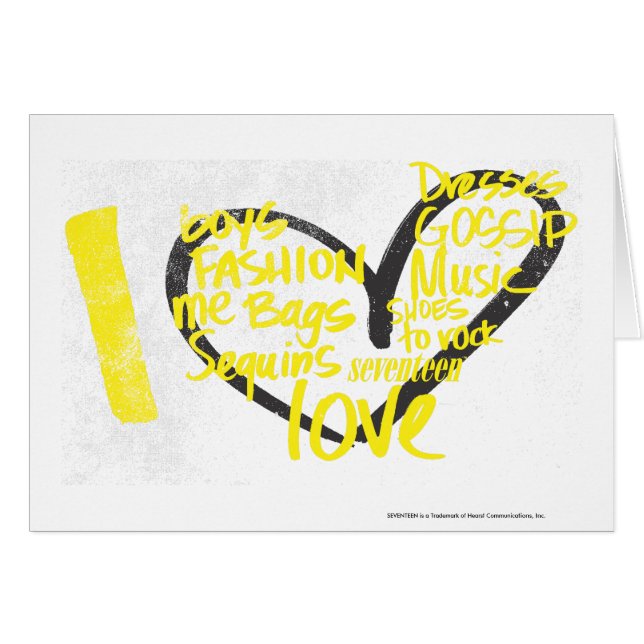 I Heart Graffiti Yellow (Front Horizontal)