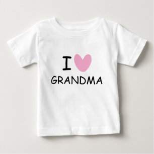 I heart grandma baby t shirt for newborn child