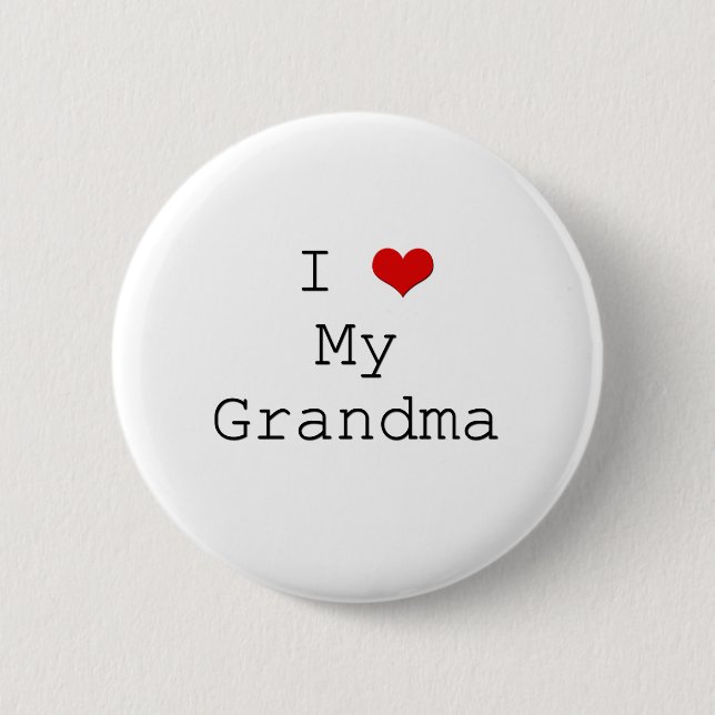 I Heart Grandma Button (Front)