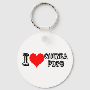 I (heart) Guinea Pigs Keychain