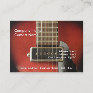 I Heart Guitars Business Card