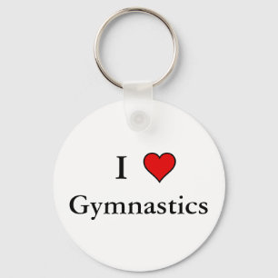 I Heart Gymnastics Keychain