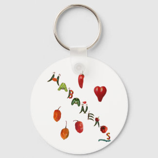 I Heart Habaneros Keychain