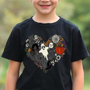I Heart Halloween Holiday Graphic Casual Costume T-Shirt