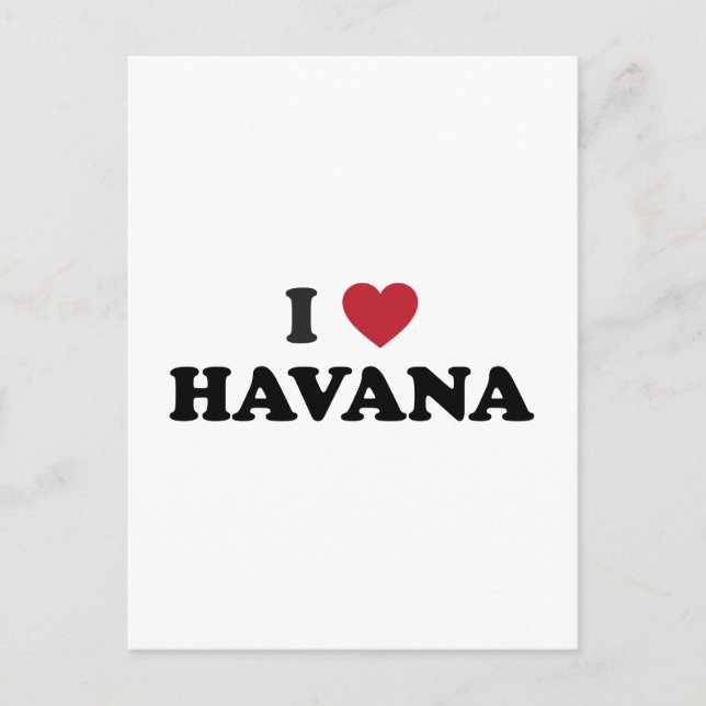 I Heart Havana Cuba Postcard (Front)