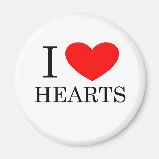I Heart Hearts Magnet (Front)