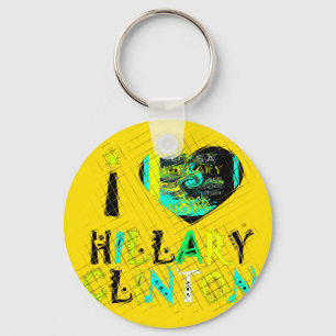 I Heart Hillary Clinton: Graffiti Expression Art Keychain
