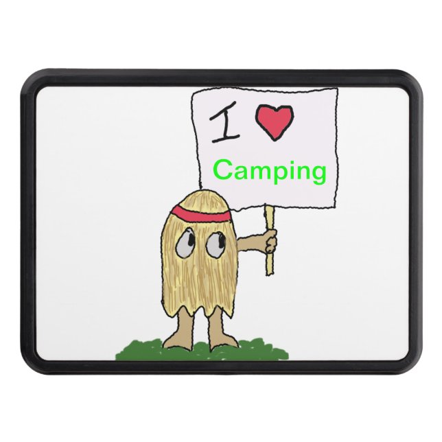 I (heart) Hippie Dippy Trailer Hitch Cover (Front)