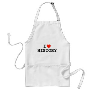 I Heart History Standard Apron