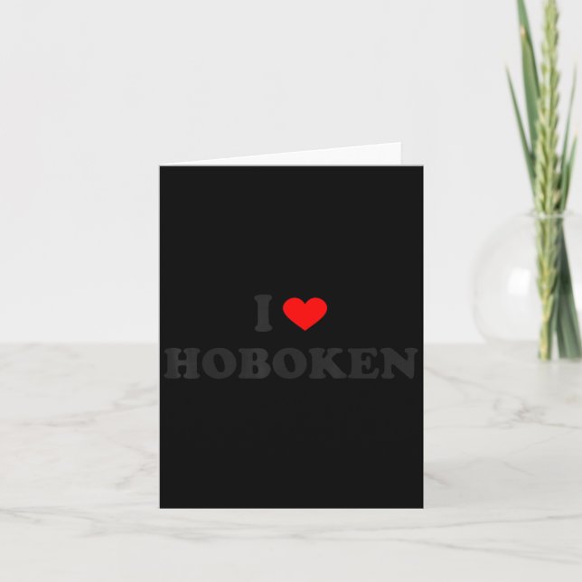 I Heart Hoboken New Jersey  Card (Front)