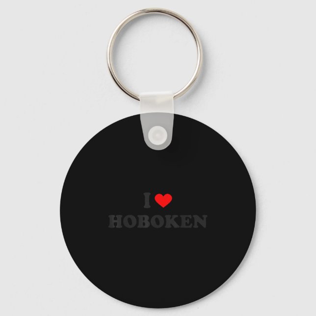 I Heart Hoboken New Jersey  Keychain (Front)