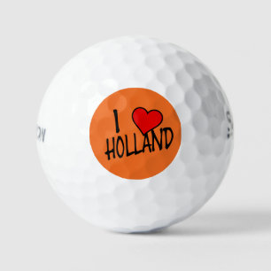 I Heart Holland bk on or ssf gbcnt Golf Balls