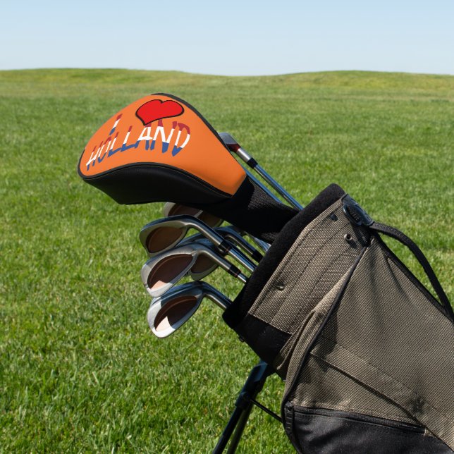 I Heart Holland overlay on or dccnt Golf Head Cover (In Situ)