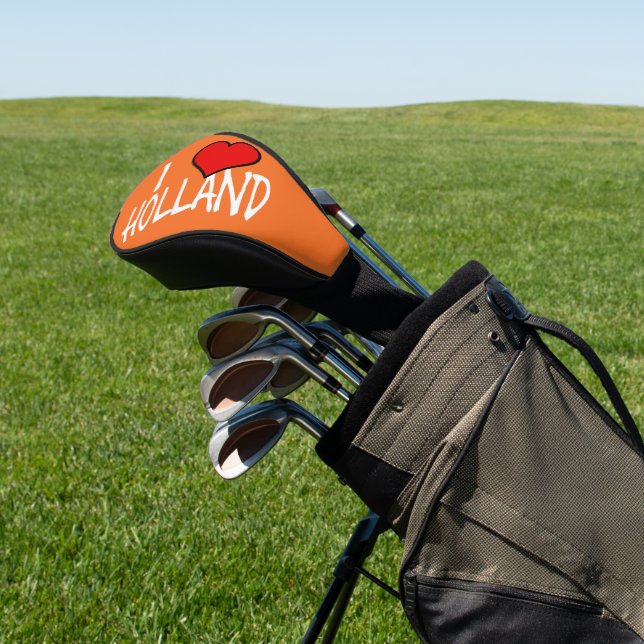 I Heart Holland wt on or dccnt Golf Head Cover (In Situ)