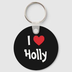 I Heart Holly Keychain