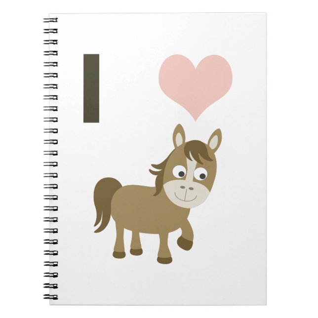 I heart horses notebook (Front)