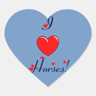 I Heart Horses! Sticker