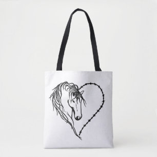 I Heart Horses Tote Bag