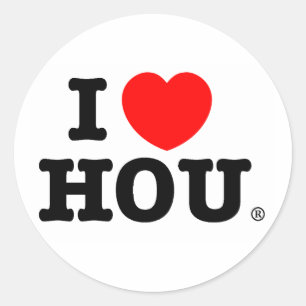 I Heart HOU Sticker