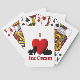 I Heart Ice Cream Playing Cards