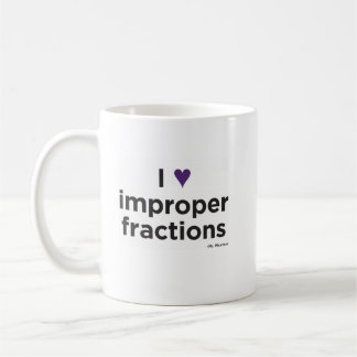 I Heart Improper Fractions Mug