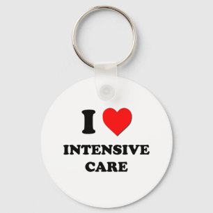 I Heart Intensive Care Keychain