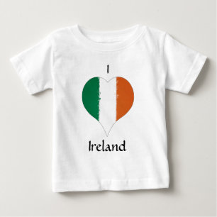 I Heart Ireland Irish Tricolor Flag Baby T-Shirt