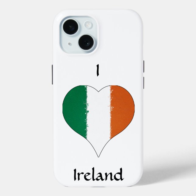 I Heart Ireland Irish Tricolour Flag Case-Mate iPhone Case (Back)