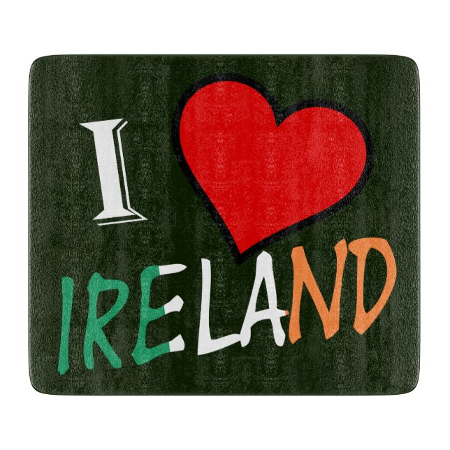 I Heart Ireland overlay cbt Cutting Board (Front)