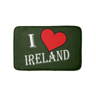 I Heart Ireland wt bmcnt Bath Mat
