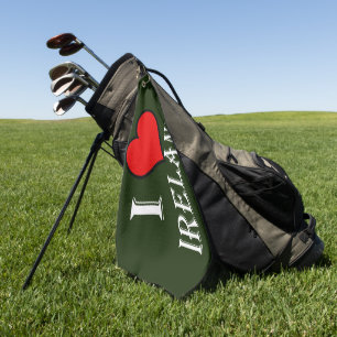 I Heart Ireland wt gtcn Golf Towel