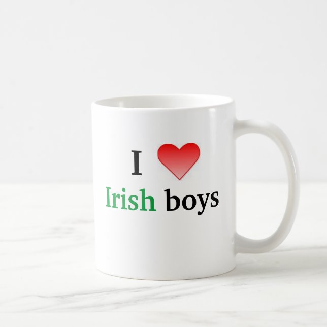 I heart Irish boys Coffee Mug (Right)