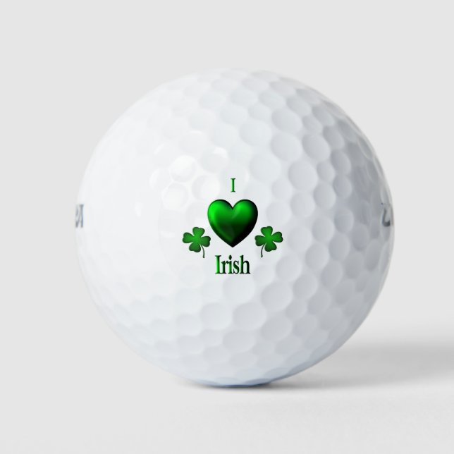 I Heart Irish Golf Balls (Front)