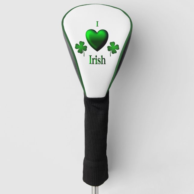 I Heart Irish Golf Head Cover (Front)