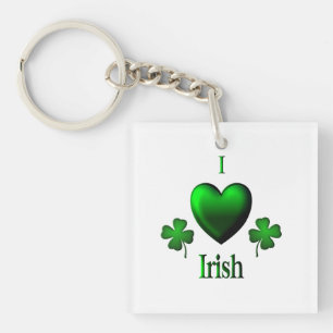 I Heart Irish Keychain