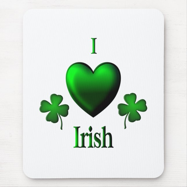 I Heart Irish Mouse Pad (Front)