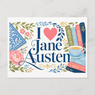 "I [Heart] Jane Austen" Postcard