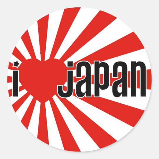 I Heart Japan! Classic Round Sticker