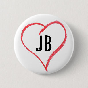 I Heart JB 2 Inch Round Button
