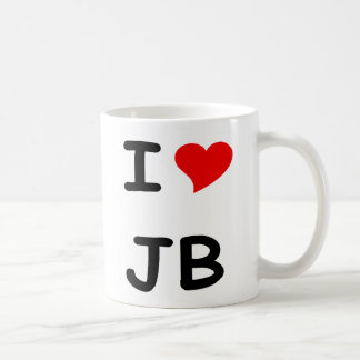 I HEART JB COFFEE MUG