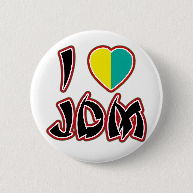 I Heart JDM (Wakaba) 2 Inch Round Button (Front)