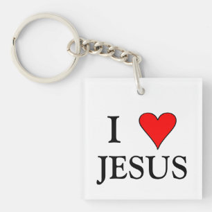 I HEART JESUS KEYCHAIN