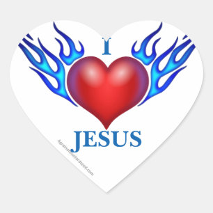 I heart Jesus Sticker