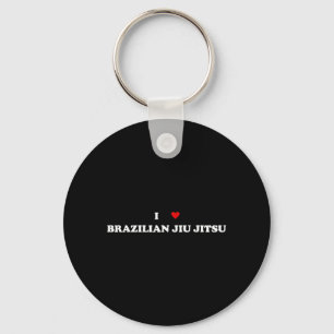 I Heart Jitsu - I Love Brazilian Jiu Jitsu Keychain