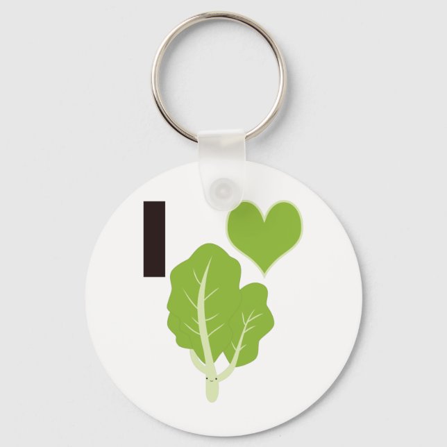 I heart Kale Keychain (Front)