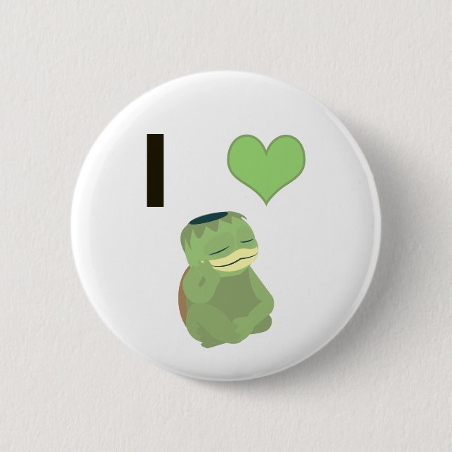 I Heart Kappa 2 Inch Round Button (Front)