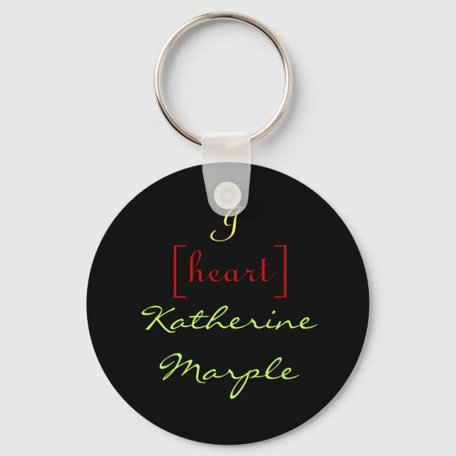 I [heart] Katherine Marple Keychain (Front)