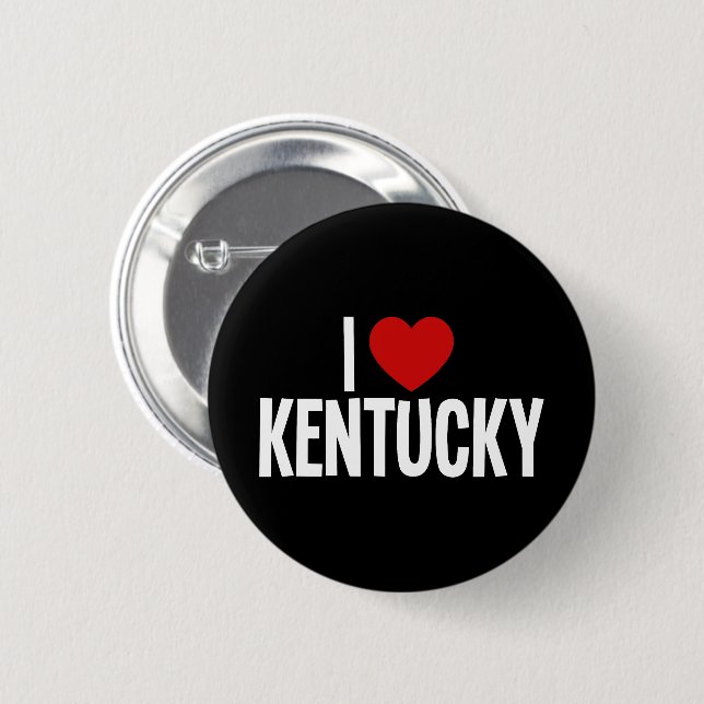 I Heart Kentucky Round Button (Front & Back)